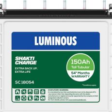 Buy Luminous Powercharge Pctj 150ah Jumbo Tubular Battery Online In Faridabad Batterymantra Com